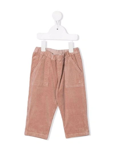 Shop Bonpoint Corduroy Straight Leg Trousers In Pink