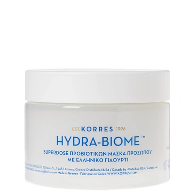 Shop Korres Hydra-biome Probiotics Superdose Face Mask With Real Greek Yoghurt 100 Ml.