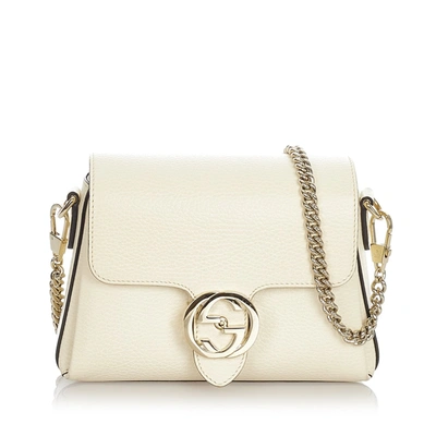 Gucci Grained Calfskin Interlocking G Small Crossbody Bag (SHF-WZ1qPR) –  LuxeDH