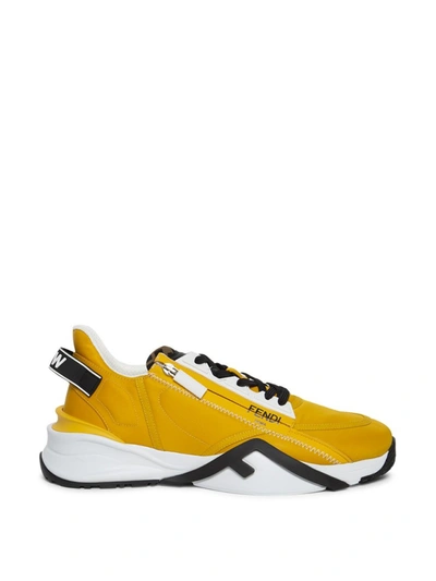 Shop Fendi Flow Low-top Sneaker In Yellow