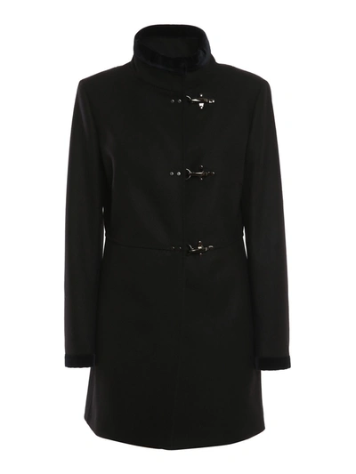 Shop Fay Virginia Coat In Black