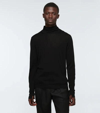 Shop Ermenegildo Zegna Cashmere Turtleneck Sweater In Black