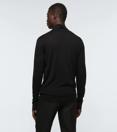 Shop Ermenegildo Zegna Cashmere Turtleneck Sweater In Black