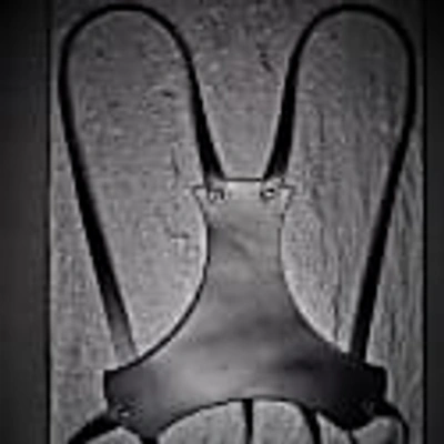 Plik Black Leather Suspenders- Black Leather Harness In Leather