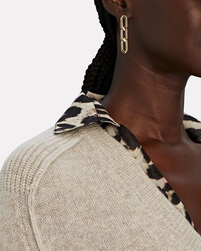 Shop Oma The Label The Edede Chain Drop Earrings In Gold