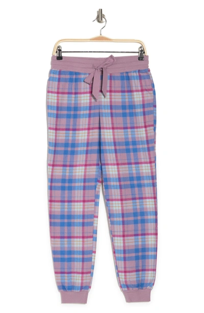 Shop Abound Flannel Joggers In Purple Morn Scarf Tartan