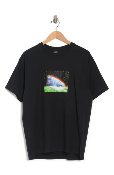 Obey Rainbow Graphic T-shirt In Off Black | ModeSens