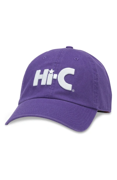 Shop American Needle Hi-c Embroidered Twill Cap In Purple