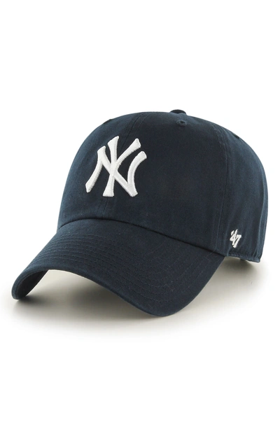 Shop 47 Brand '47 Clean Up Ny Yankees Baseball Cap In Navy