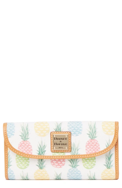 Dooney Bourke Dooney And Bourke Pineapple Continental Clutch In White ModeSens