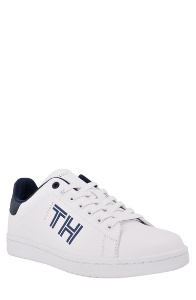 Tommy Hilfiger Lathan Low Top Sneaker With 'th' Logo Men's Shoes In White |  ModeSens