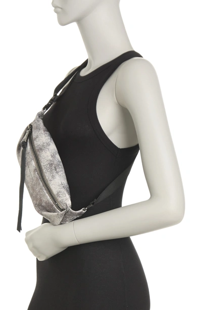 Shop Aimee Kestenberg Milan Leather Belt Bag In Distressed Pewter