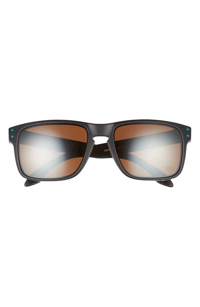 Shop Oakley Holbrook 57mm Sunglasses In Matte Blck