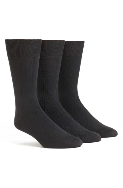 Shop Calvin Klein 3-pack Microfiber Socks In Black