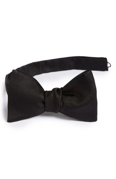 Shop Eton Silk Bow Tie In Black