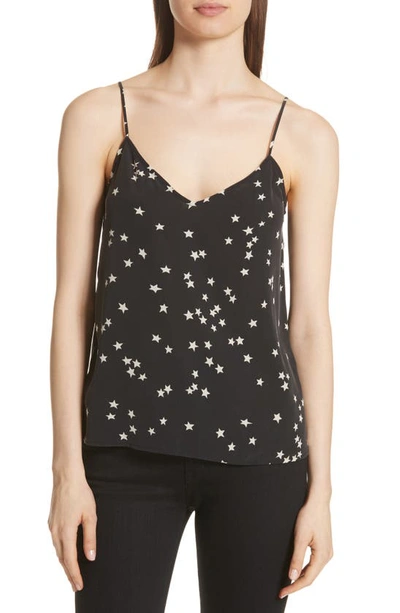 Shop Equipment Layla Star Print Silk Camisole In Black