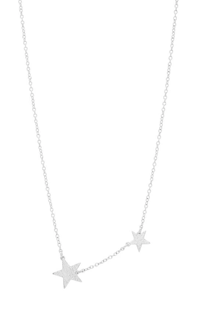 Shop Gorjana Super Star Pendant Necklace In Silver