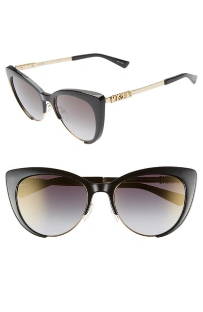 Shop Moschino 55mm Cat Eye Sunglasses In Black