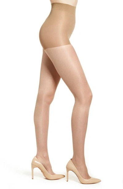 Shop Natori Shimmer Sheer Tights In Nude