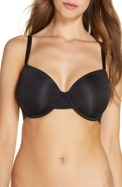 Shop Wacoal Lace Impression Underwire Contour Bra In Black