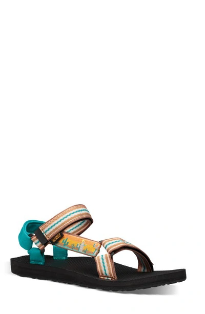 Shop Teva Original Universal Sandal In Cactus Sunflower Fabric