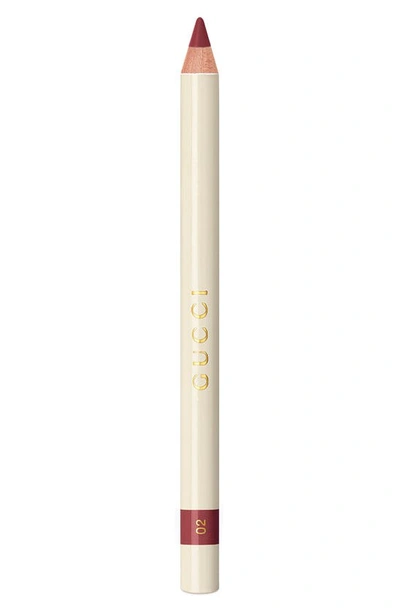 Gucci Long Lasting Bold Lip Liner Tendre 0.03 oz/ 1.05 G In 02