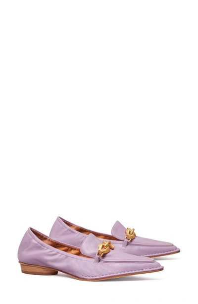 Shop Tory Burch Jessa Pointed Toe Loafer In Lilac/ Lilac