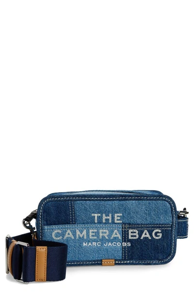 Camera Crossbody Bag with Strap - Universal Thread™ Blue Denim