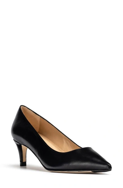 Shop Jon Josef Tina Pointed Toe Pump In Black Leather