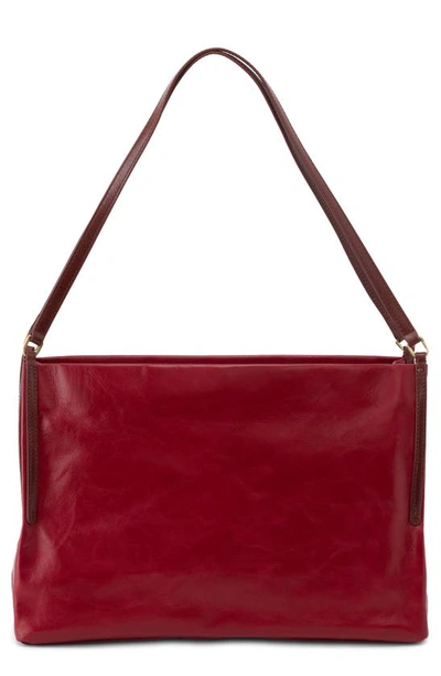 Shop Hobo Bantam Leather Shoulder Bag In Cardinal