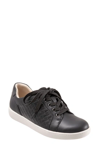 Shop Trotters Adore Sneaker In Black Quilted
