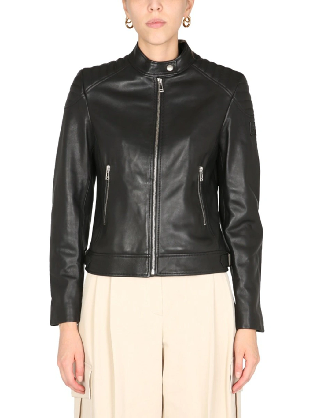 Belstaff Mollison 2.0 Leather Jacket In Black ModeSens