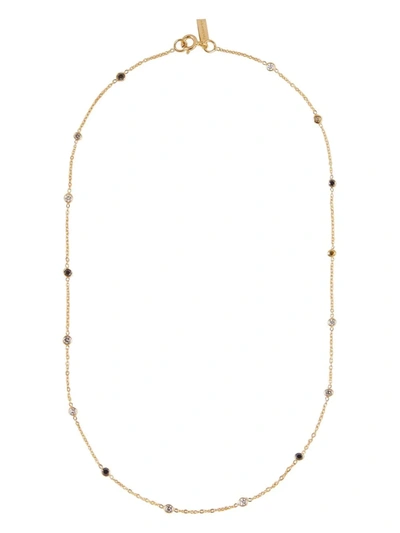 Shop Patcharavipa 18kt Yellow Gold Salt & Pepper Diamond Chain Necklace