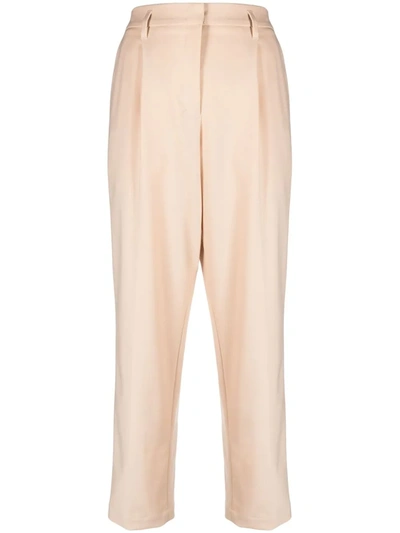 Shop Dorothee Schumacher The New Ambition Tailored Trousers In Nude