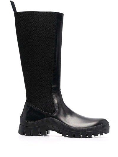 Shop Atp Atelier Bitonto Knee-high Boots In Black