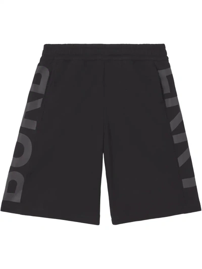 Shop Burberry Logo-print Track Shorts In Schwarz