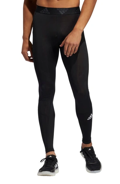 Shop Adidas Originals Techfit Yoga Tights In Black