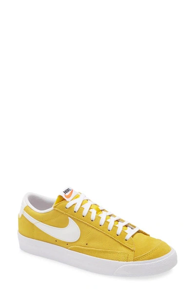 Shop Nike Blazer Low '77 Suede Sneaker In Yellow/ White