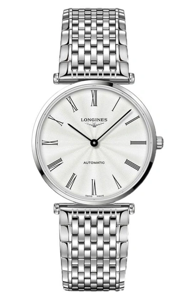Shop Longines La Grande Classique De  Bracelet Watch, 38mm In Silver