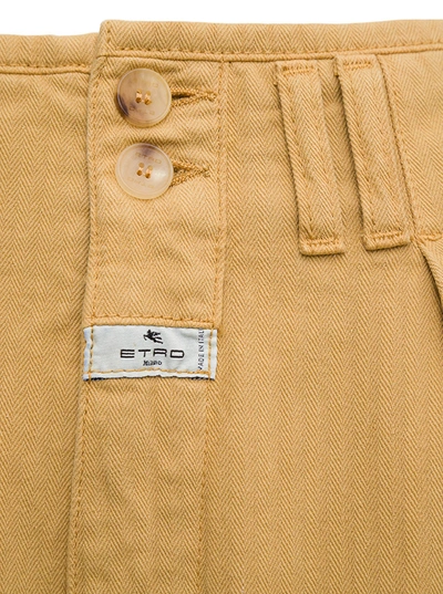 Shop Etro Oversize Pants Look15 In Beige