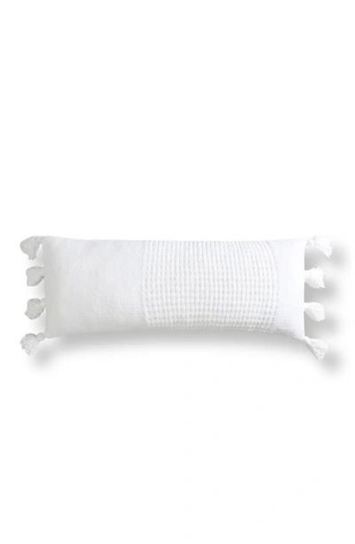 Sunday Citizen Braided Pom Pom Lumbar Pillow In Off White