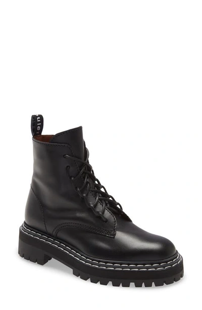 Shop Proenza Schouler Combat Boot In Black