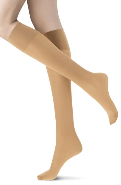 Shop Oroblu 2-pack Compression Knee Highs In Nude