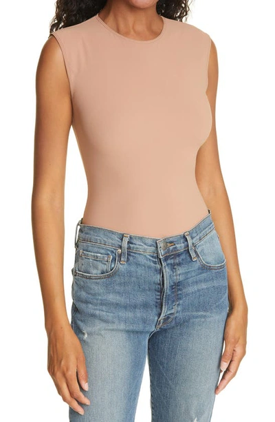 Shop Alix Nyc Lenox Crewneck Bodysuit In Latte