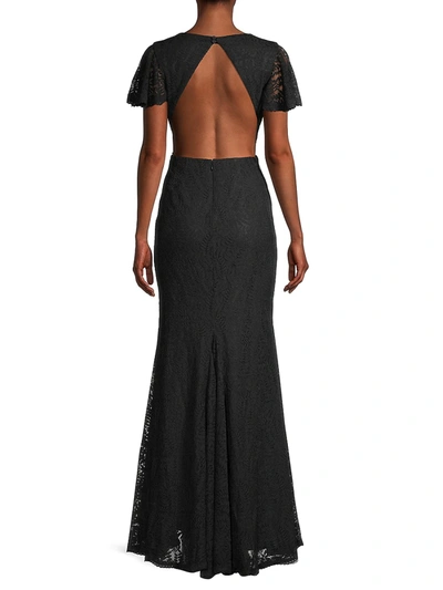 Shop Fame And Partners Women's Tarah Lace Maxi Dress In Black