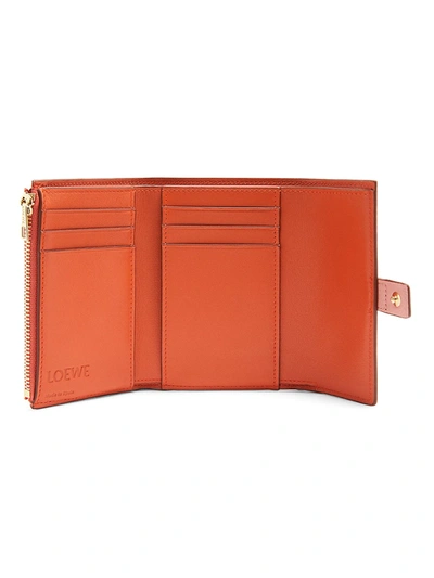 Shop Loewe Women's Small Leather Vertical Wallet In Light Caramel