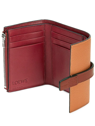 Shop Loewe Women's Small Leather Vertical Wallet In Light Caramel