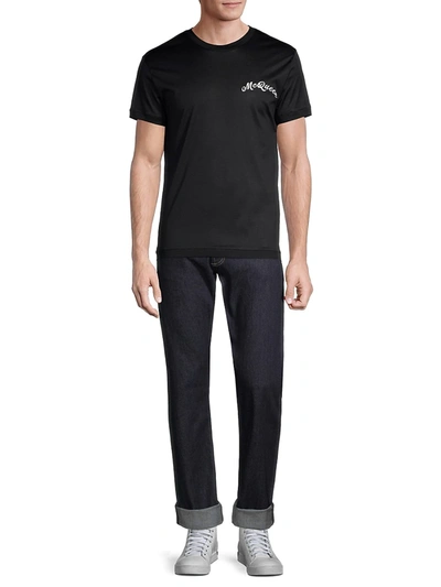 Shop Alexander Mcqueen Logo Jersey T-shirt In Black