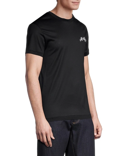Shop Alexander Mcqueen Logo Jersey T-shirt In Black