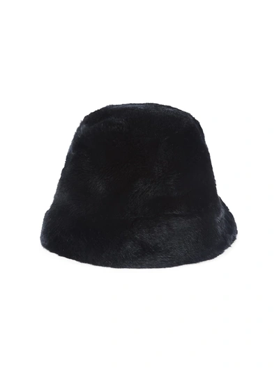 Shop Adrienne Landau Women's Rex Rabbit Bucket Hat In Black